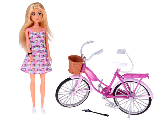 Anlily Tourist doll on a bike + phone and movable selfie stick ZA5698