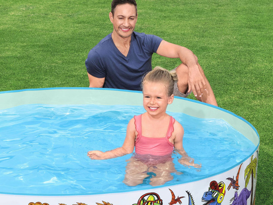 Bestway Expansion Pool Garden Paddling Pool DINOSAURS 183 x 38cm 55022