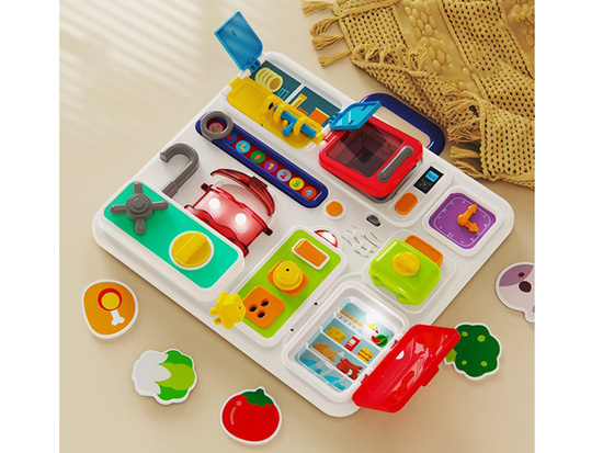 Manipulative board kitchen with sound effects and lights Montessori ZA4658