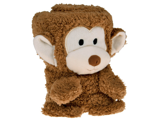 Soft blanket - cuddly 2in1 MONKEY in mocha mouse color ZA0724