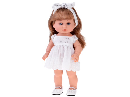 Adorable Doll Jaśminka with Long Hair 38cm in an Elegant Outfit ZA5876