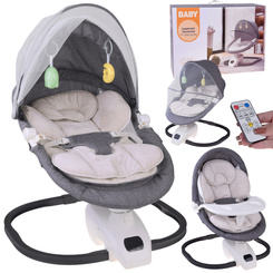 Baby Rocker Bouncer Chair 3in1 with Mosquito Net and Remote Control ZA5822