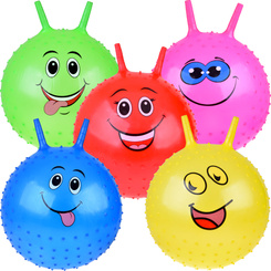 Hopper Ball Smiley Face 55 cm for Gymnastics, Exercise, and Play ZA5972