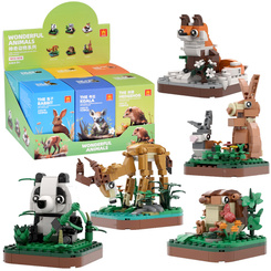 Technical blocks Series: Wild land animals - over 100 pieces ZA5852