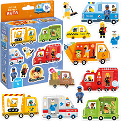 CzuCzu Puzzle for a pair 18m+ CARS ZA5661