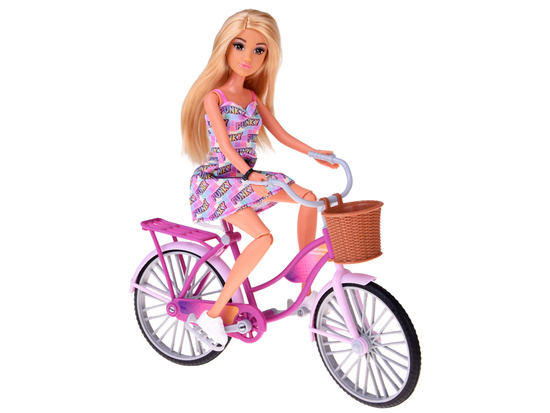 Anlily Tourist doll on a bike + phone and movable selfie stick ZA5698