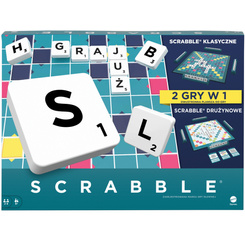 Mattel Gra słowna Scrabble 2w1 (edycja polska) - wersja odnowiona GR0828