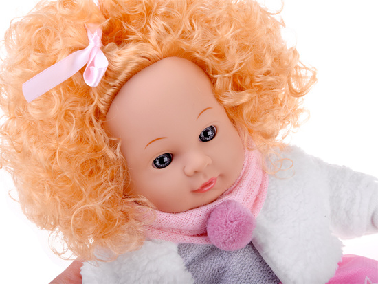Interactive ALICJA doll 32cm with a shock of blond hair - talks and babbles ZA5841