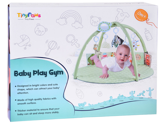 Educational Baby Play Mat with Arch + Toys, Teether, Contrast Book ZA5828