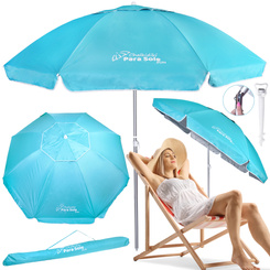 Beach Garden Umbrella Chalkidiki Para Sole Sun UPF 50+ 240cm ARMED SP0810