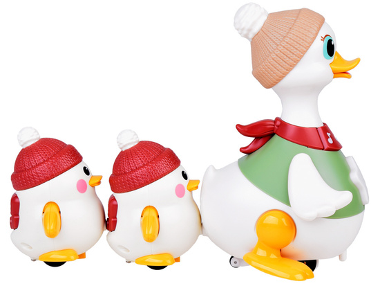 Interactive Duck Family Walking duck with baby ducklings ZA5422