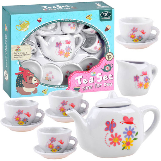 Coffee cups saucers. Set of playing utensils ZA2402