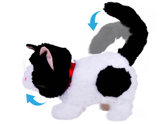 Interactive Pet Cat PATCH walks, meows, moves its tail ZA5364