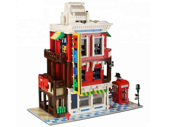 Blocks SERIES World-architecture style CORNER SHOP London 2347ele ZA5748