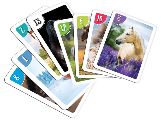 Cards card game PIOTRUŚ + MEMORY - HORSES 2779