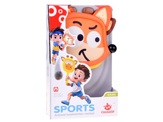 Colorful animal-shaped rackets + 2 balls for the youngest ZA 5605