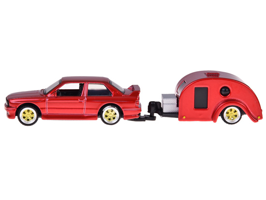 Licensed metal car 1:64 BMW M3 1988 and caravan ZA5967