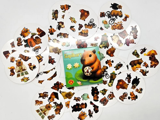 Alexander Card Game - But Pairs of Capybaras - Round Cards GR0791