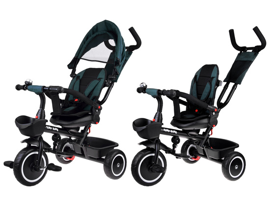 Children's three-wheeled bicycle Tiny Bike 3in1 with a roof ROTATABLE SP0650