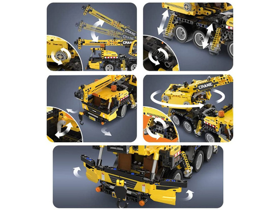 CaDA technical construction blocks 658 pieces CRANES movable elements ZA 5690