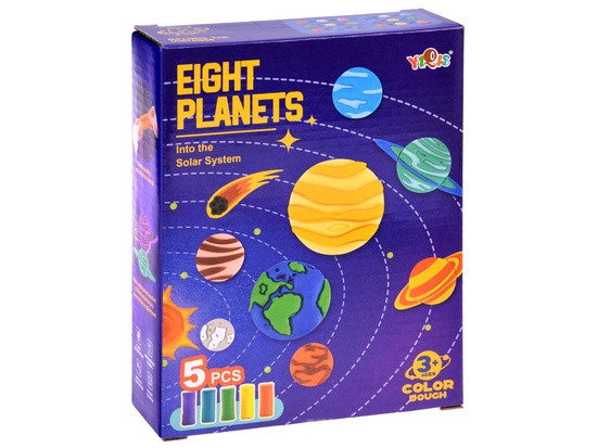 Educational set of plasticine PLANETS solar system molds ZA4649