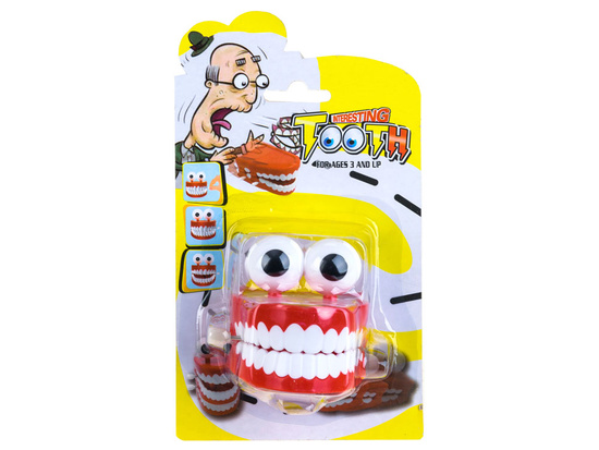 Wind-up Clattering JAW walking teeth big eyes Cheerful toy ZA1162