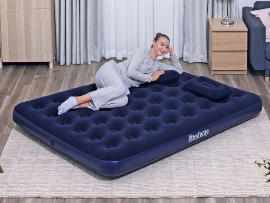 Bestway Inflatable Camping Mattress + Pillows 2-Person 300kg 203x152cm 67374