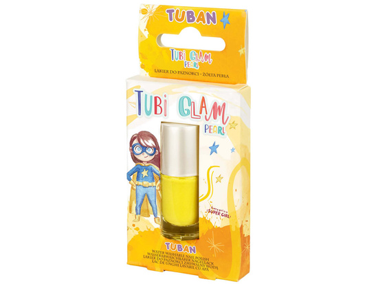 Tuban Tubi Glam Nail Polish for Kids Yellow Pearl 5ml ZA6119