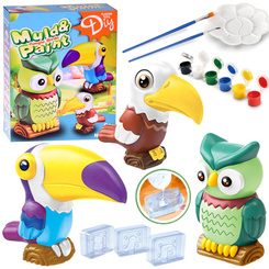 Creative DIY Set – Mould and Paint Colorful Jungle Birds ZA5756