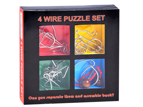 4 curly metal puzzle ZA1132