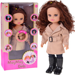 Stylish Kalinka Jesieniara doll in an elegant coat 36cm ZA5840