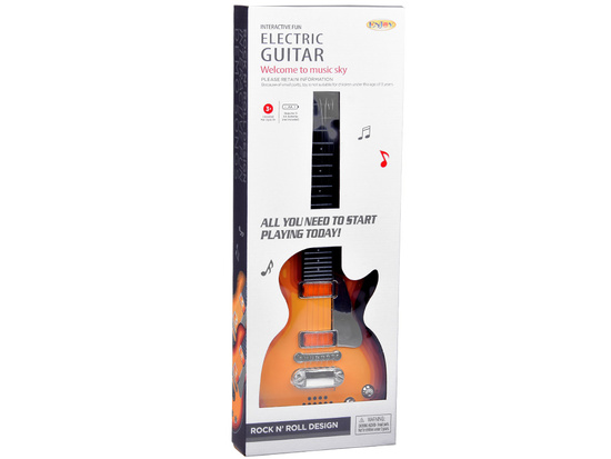Electric guitar toy for children melodies light + strap IN0169 CI