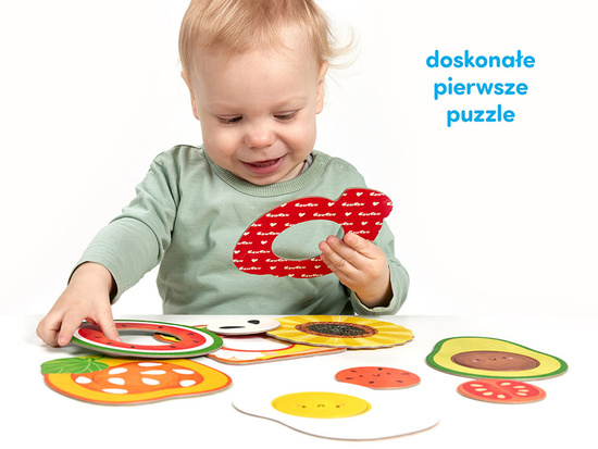 CzuCzu Moje puzzle z dziurką Jedzenie  14 elementów 12+miesięcy ZA5544