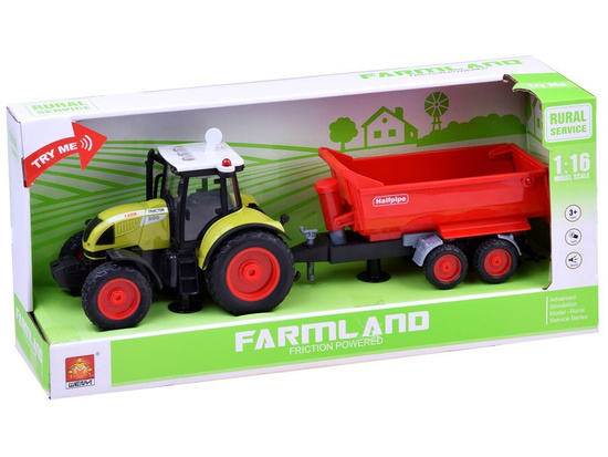 Toy Tractor and trailer agricultural machinery ZA2436