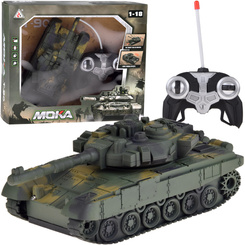 RC Tank with Remote Control, Rotating Turret, Lights, Realistic Sounds RC0728