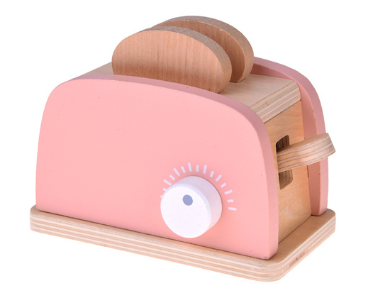 Wooden Set Toaster Coffee Machine Mixer + Accessories – Small Pretend Play Appliances ZA5929
