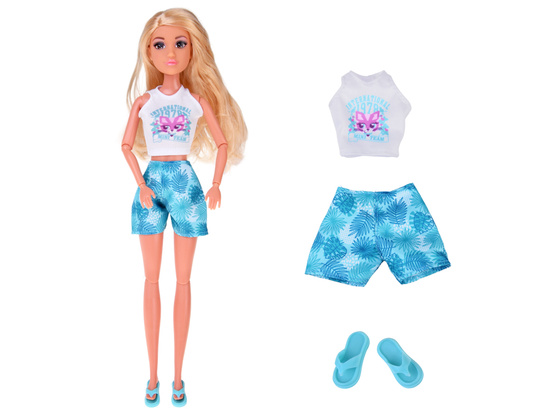 Doll clothes set, holiday styling, dress, accessories ZA5706