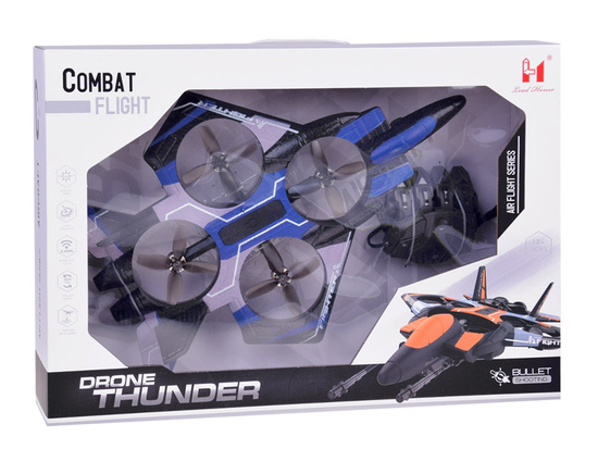 Zdalnie sterowany dron combat -pojazd latający+kolorowe diody RC0704 NI