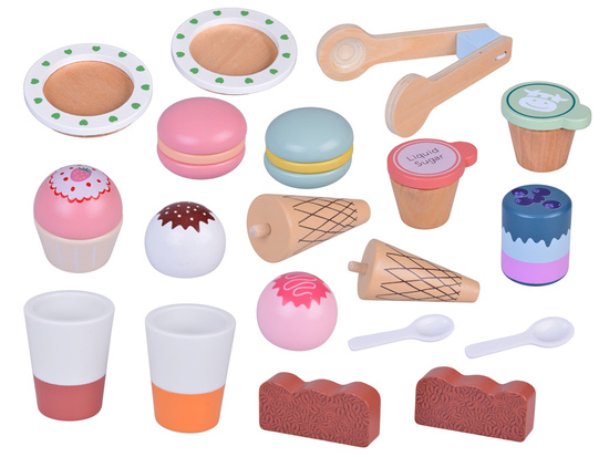 Wooden Coffee Shop & Ice Cream Parlor – Dessert and Ice Cream Playset ZA5937