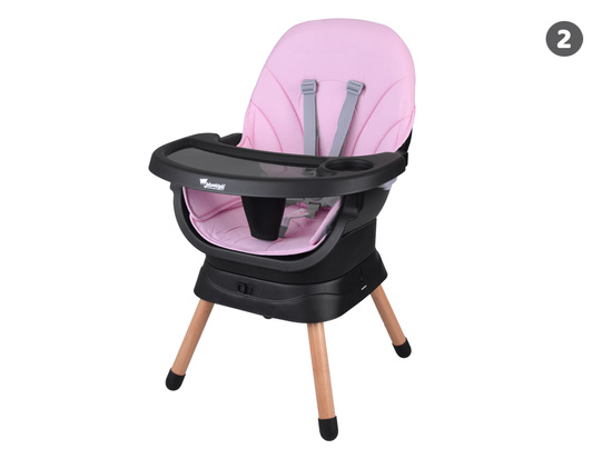 Multifunctional 6-in-1 swivel feeding chair for children ZA5659