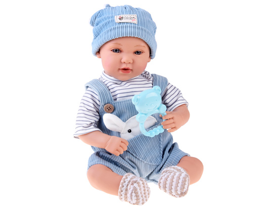 Interactive BOBAS doll 46cm - in blue shorts + accessories ZA5835