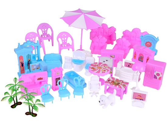 Doll house + furniture 222 pcs. ZA4456