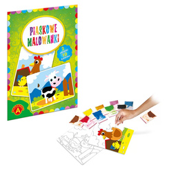 Alexander Sand Coloring Books Creative Set - 2 Pictures: Cow and Chicken ZA6082