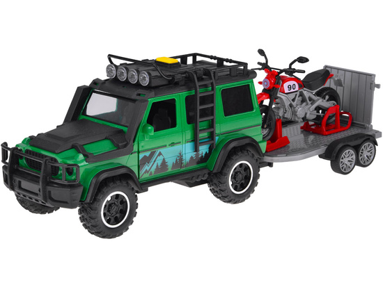 Off-road vehicle with trailer + MOTOR Light and sound ZA5913