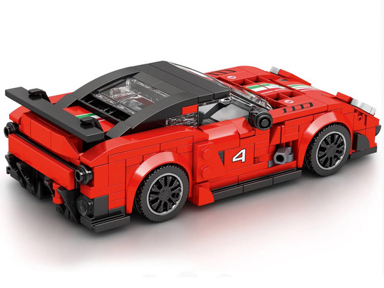 Technical blocks Supersport car RED spoiler 413 pieces ZA5261