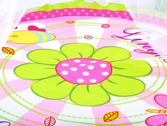 Flower mat with mosquito net for a baby ZA3504