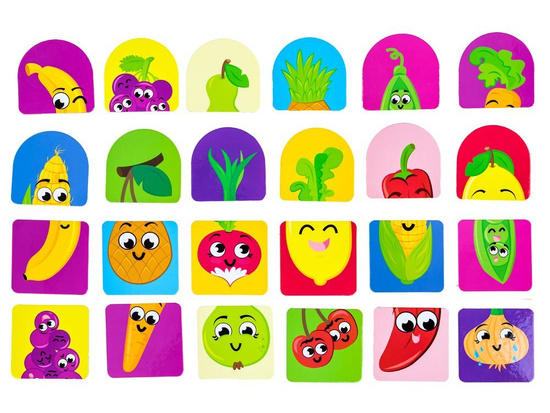 Multigra Gra układanka Góra i Dół owoce i warzywa GR0311