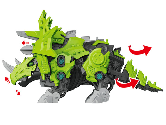 A moving model of the Triceratops robot ZA4371