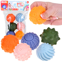 Colorful sensory balls squeakers for children 6m+ 6pcs ZA5578