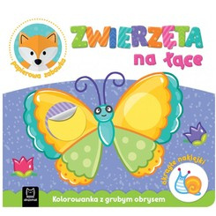 Aksjomat Zwierzęta na łące. Kolorowanka z grubym obrysem KS0490